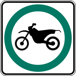 Mandatory path for mopeds - Road Sign