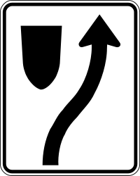 Pass on right only - Road Sign