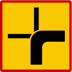 Road bends ahead - Road Sign