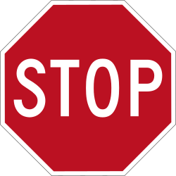 Stop and give way to all traffic - Road Sign