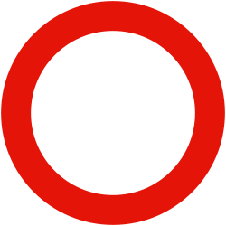 Entry not allowed / forbidden - Road Sign