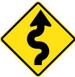 Warning for curves - Road Sign