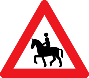 Warning for equestrians - Road Sign