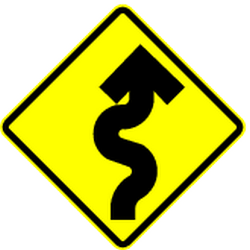 Warning for curves - Road Sign