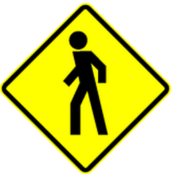 Warning for pedestrians - Road Sign