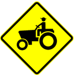 Warning for tractors - Road Sign