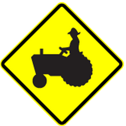 Warning for tractors - Road Sign