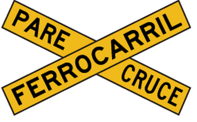 Rail crossing ahead with 1 railway - Road Sign