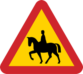 Warning for equestrians - Road Sign