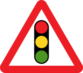 Traffic light ahead - Road Sign