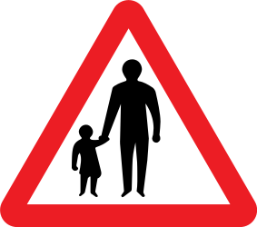 Warning for pedestrians - Road Sign