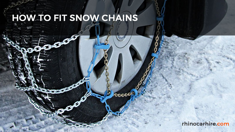 how to fit snow chains