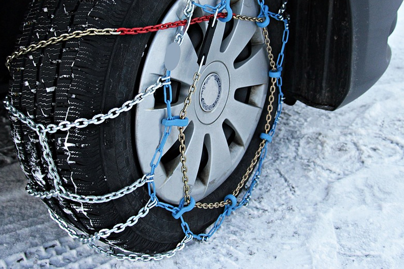 how to fit snow chains