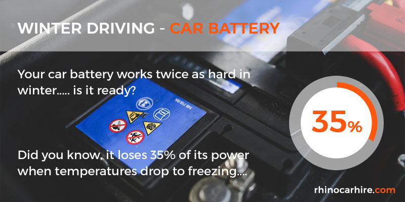 winter driving battery