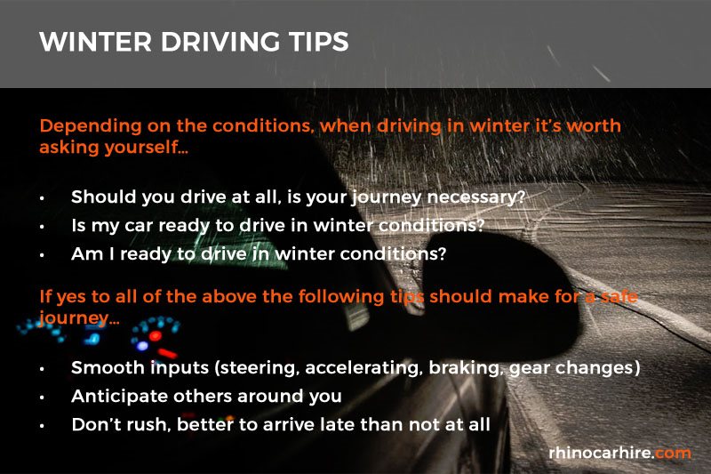 winter driving tips advice