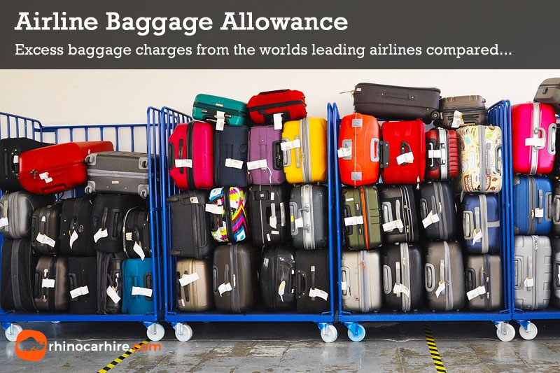 Airline Excess Baggage Allowance - Compare Luggage | Rhino