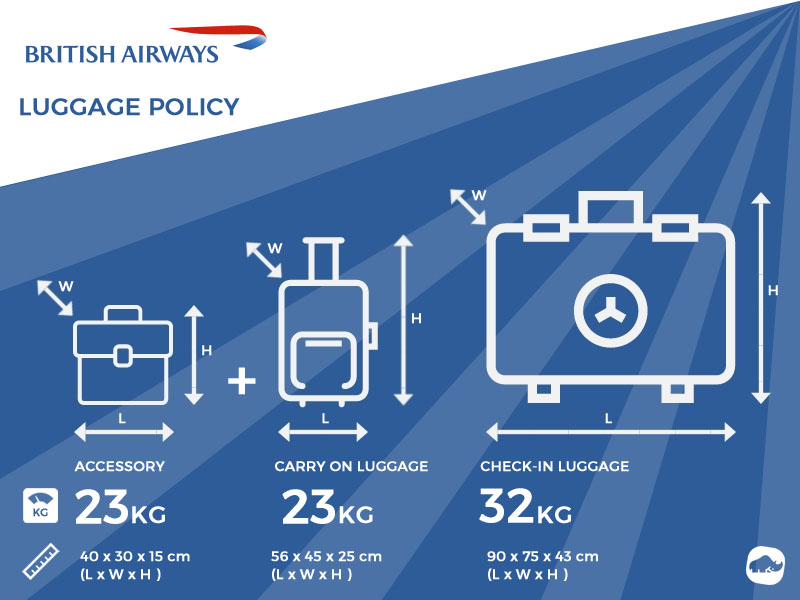 British Airways Excess Baggage - Allowance and Charges on BA