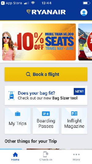 ryanair bag sizer app checker