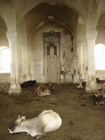 Inside Agdam Mosque