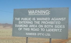 Sperrebeit Forbidden Zone Namibia