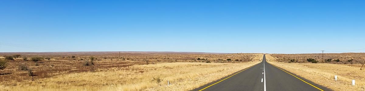 rural road in Africa