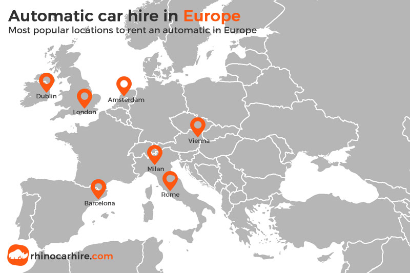 automatic car rental europe