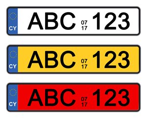 cyprus number plates