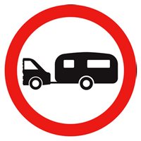 no towed caravans